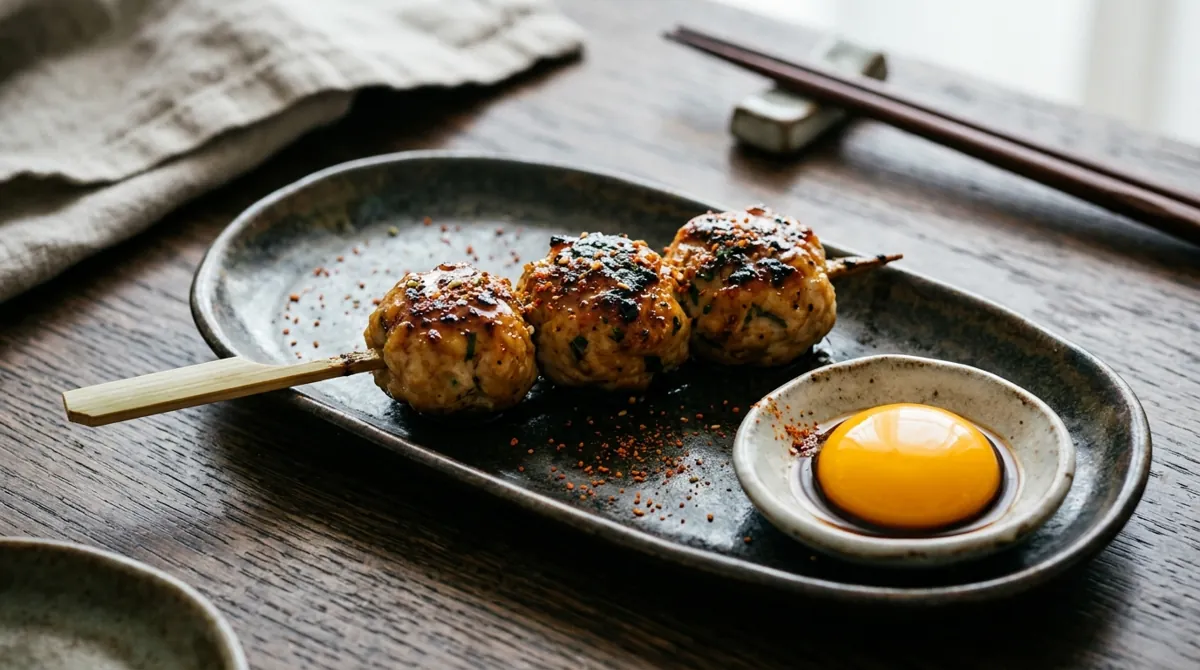 Step 6: Serve with the egg yolk in a little dish for dipping, and shichimi if you like heat